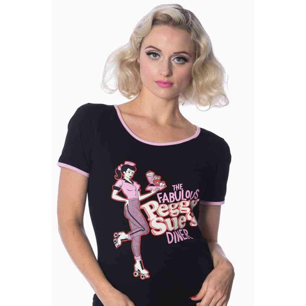Dancing Days - DINER Damen TShirt - Schwarz